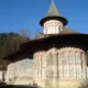 Voroneț Monastery in Bukovina with its painted exterior walls